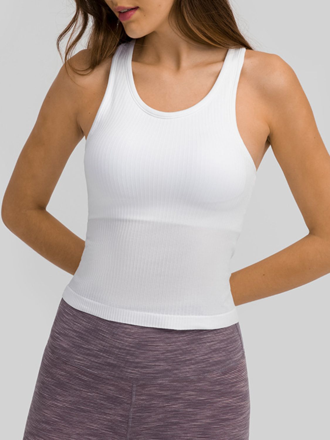 Round Neck Racerback Active Tank - House of Cardwell