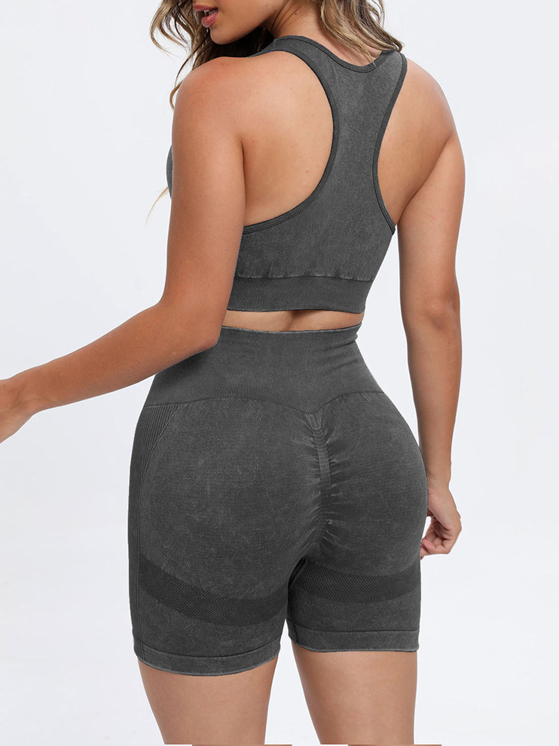 Scoop Neck Wide Strap Top and Shorts Active Set - House of Cardwell