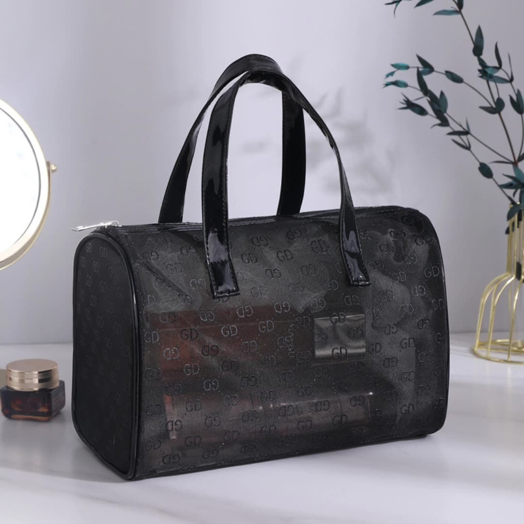 New Mesh Handbag Female Light Luxury Portable Large-Capacity Washroom Makeup Bag Multifunctional Storage Bag - House of Cardwell