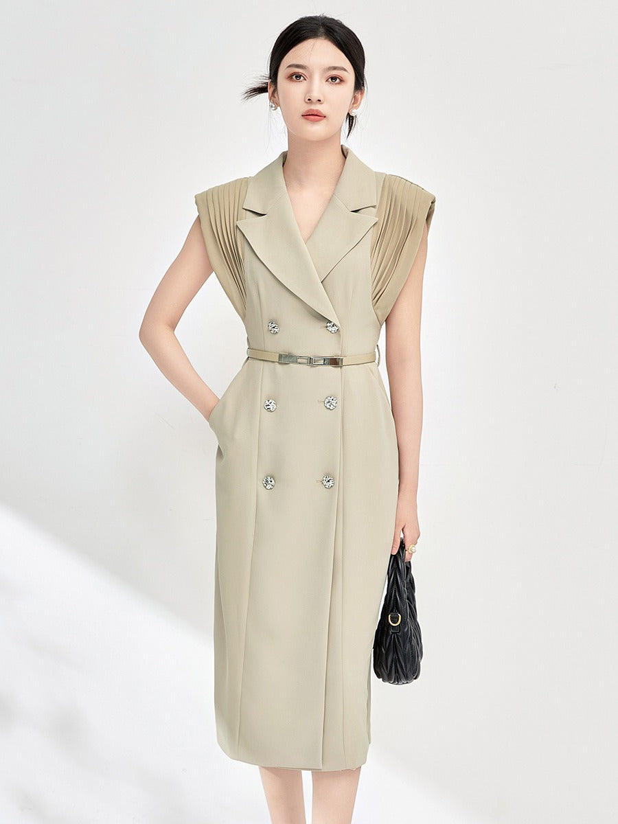 Commuting temperament, professional femininity, light luxury waist dress for women - House of Cardwell
