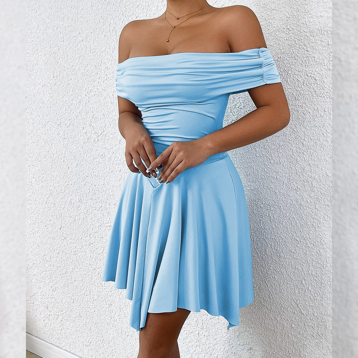 My Summer Vibe Tube Top Shoulder-Baring Fitted Dress eprolo