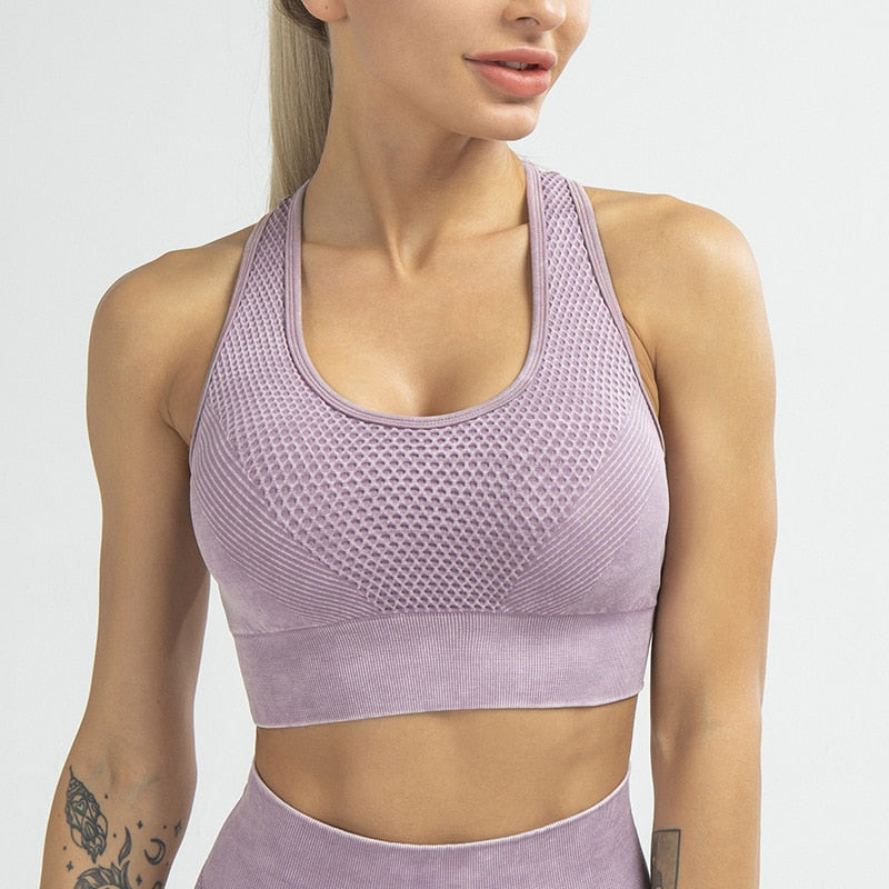 House of Cardwell Padded Seamless Workout Yoga Gym Bra eprolo
