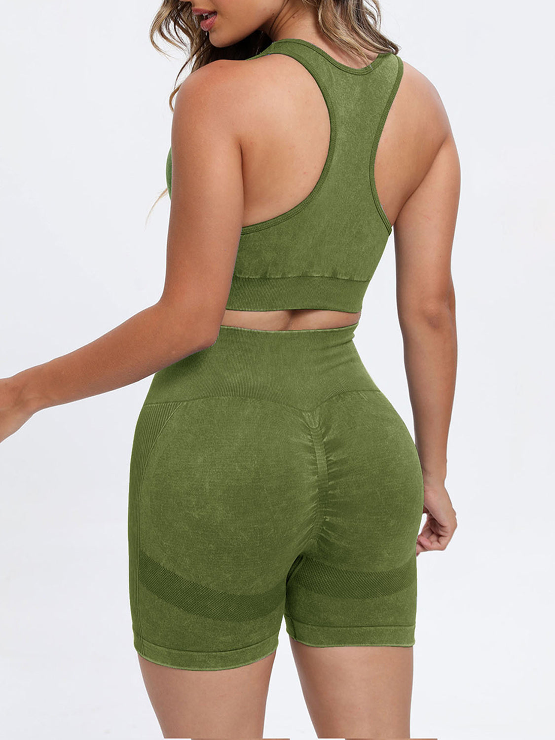 Scoop Neck Wide Strap Top and Shorts Active Set - House of Cardwell
