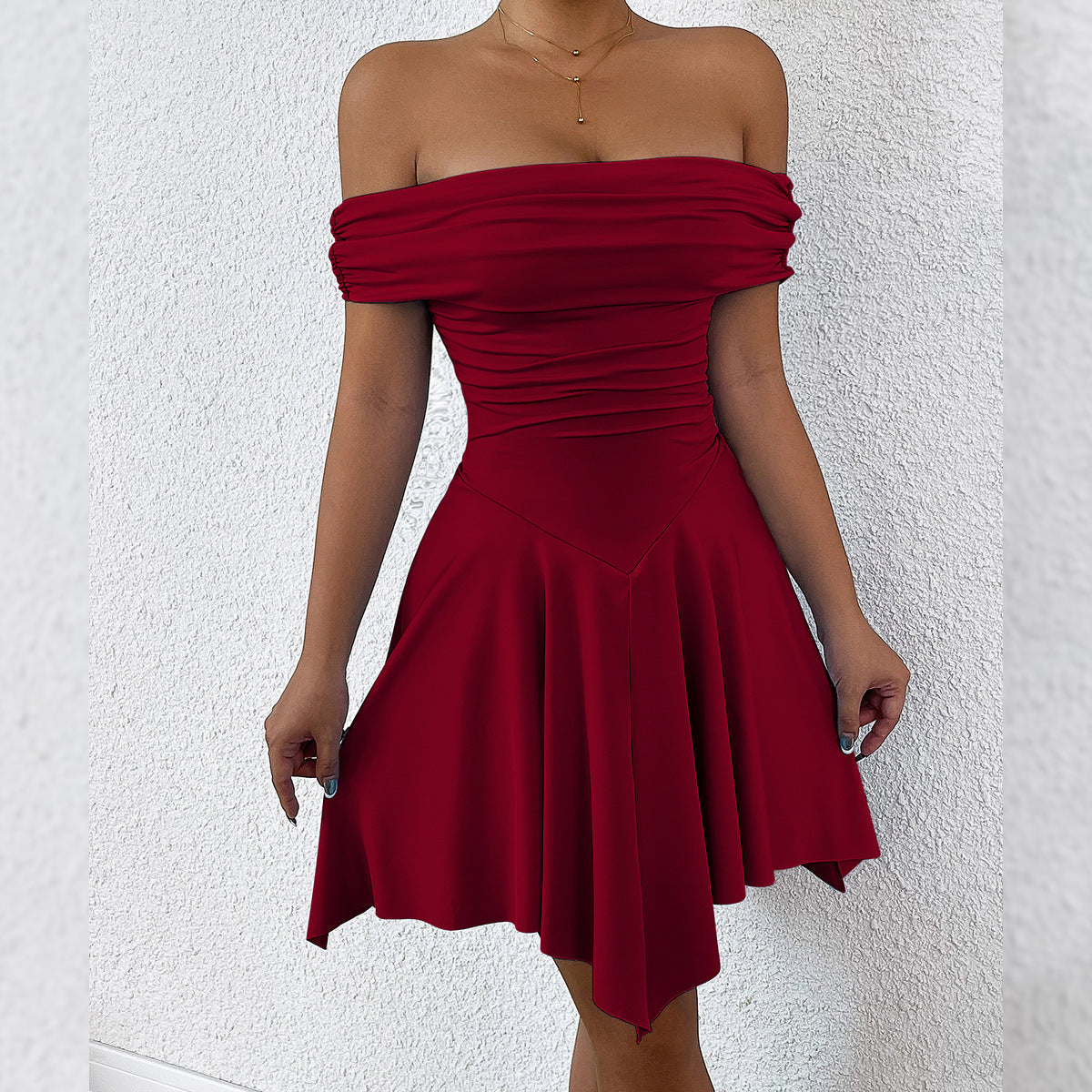 My Summer Vibe Tube Top Shoulder-Baring Fitted Dress eprolo