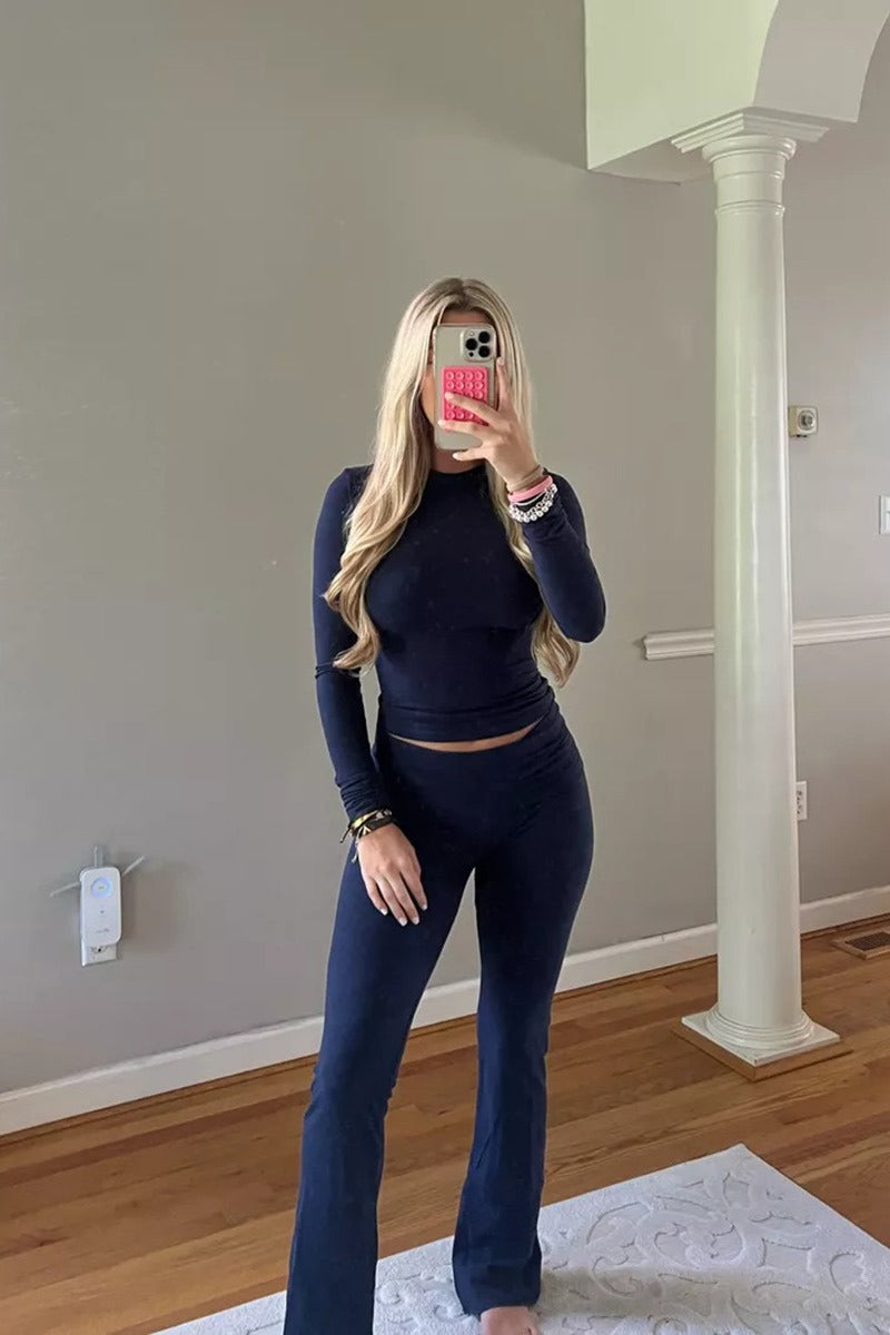 Women high end fashion Hong Kong style retro chic two piece solid color suit - House of Cardwell