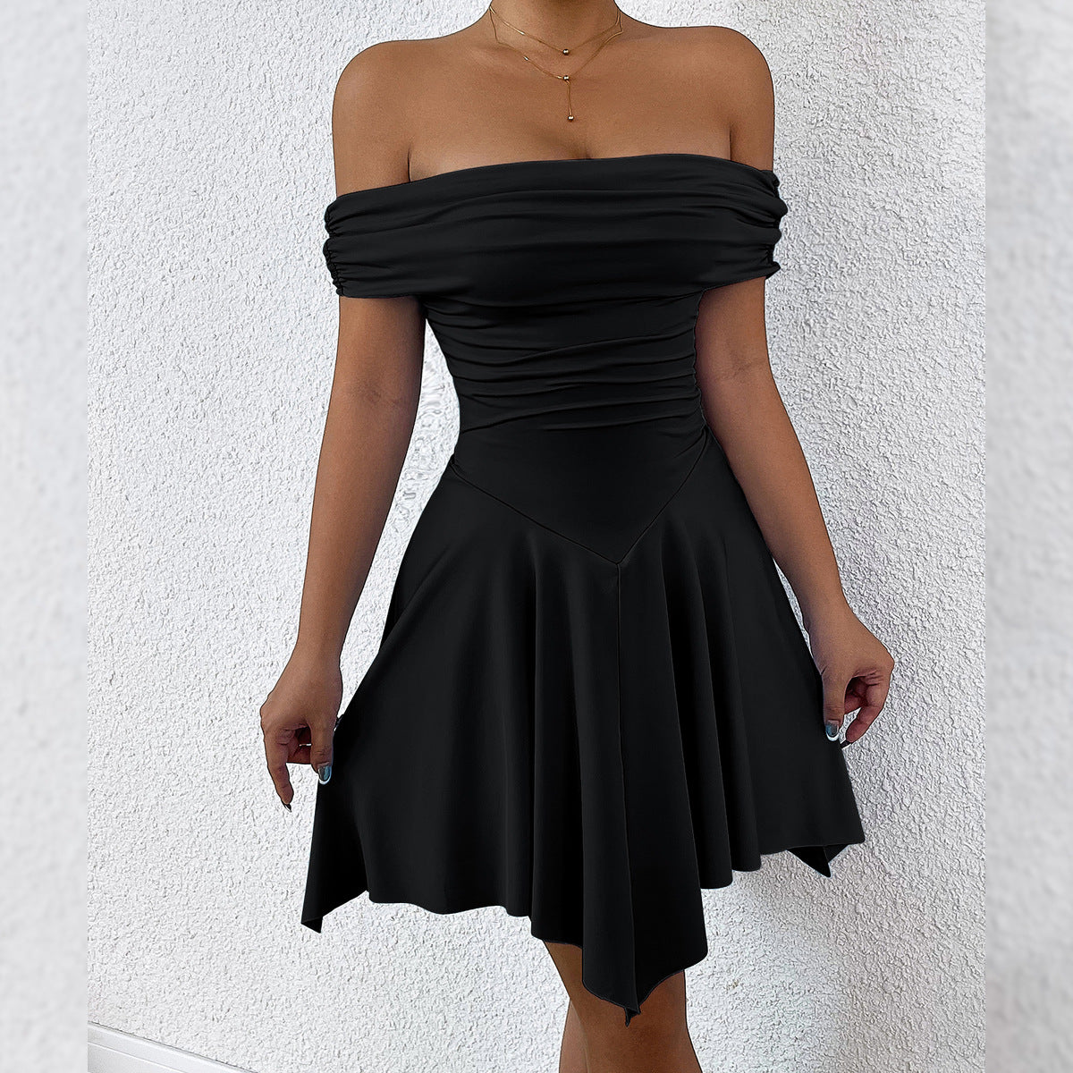 My Summer Vibe Tube Top Shoulder-Baring Fitted Dress eprolo