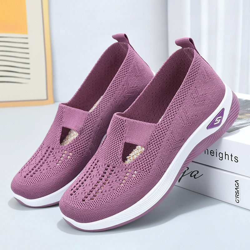 Women's breathable and comfortable soft soled casual one foot mesh shoes eprolo