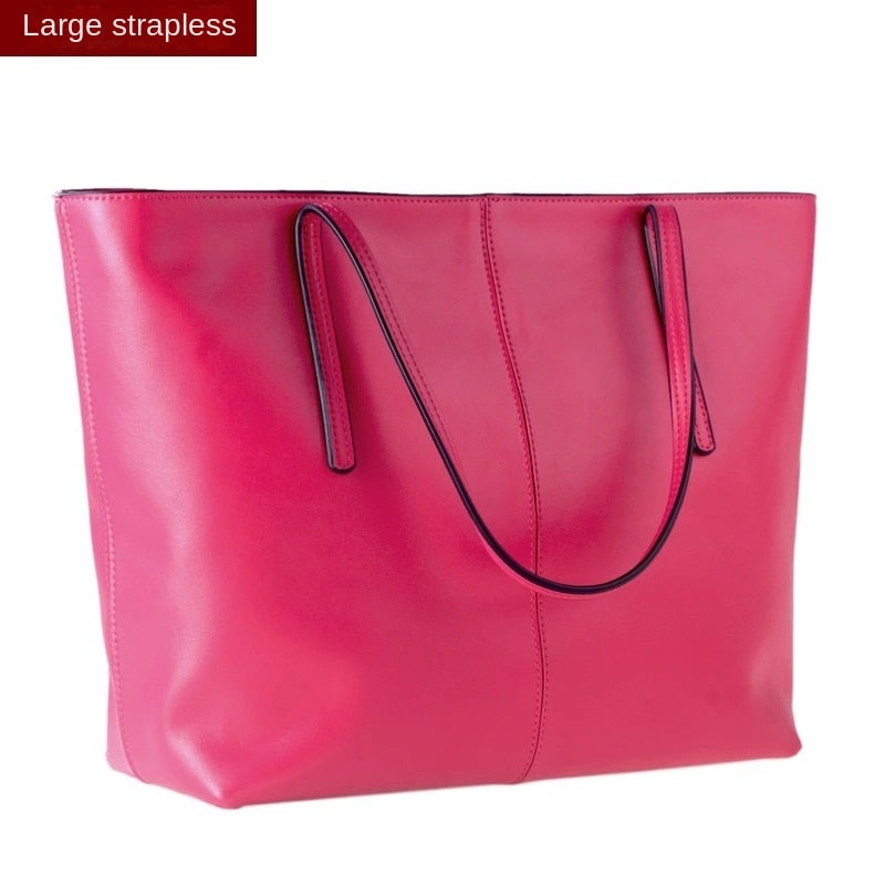 Luxury Leather Handbags Ladies Bags Designer Large Capacity Totes Ladies One Shoulder Crossbody Bags High Quality Shopping Bags - House of Cardwell