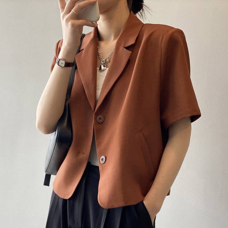 Draping short casual small suit top - House of Cardwell
