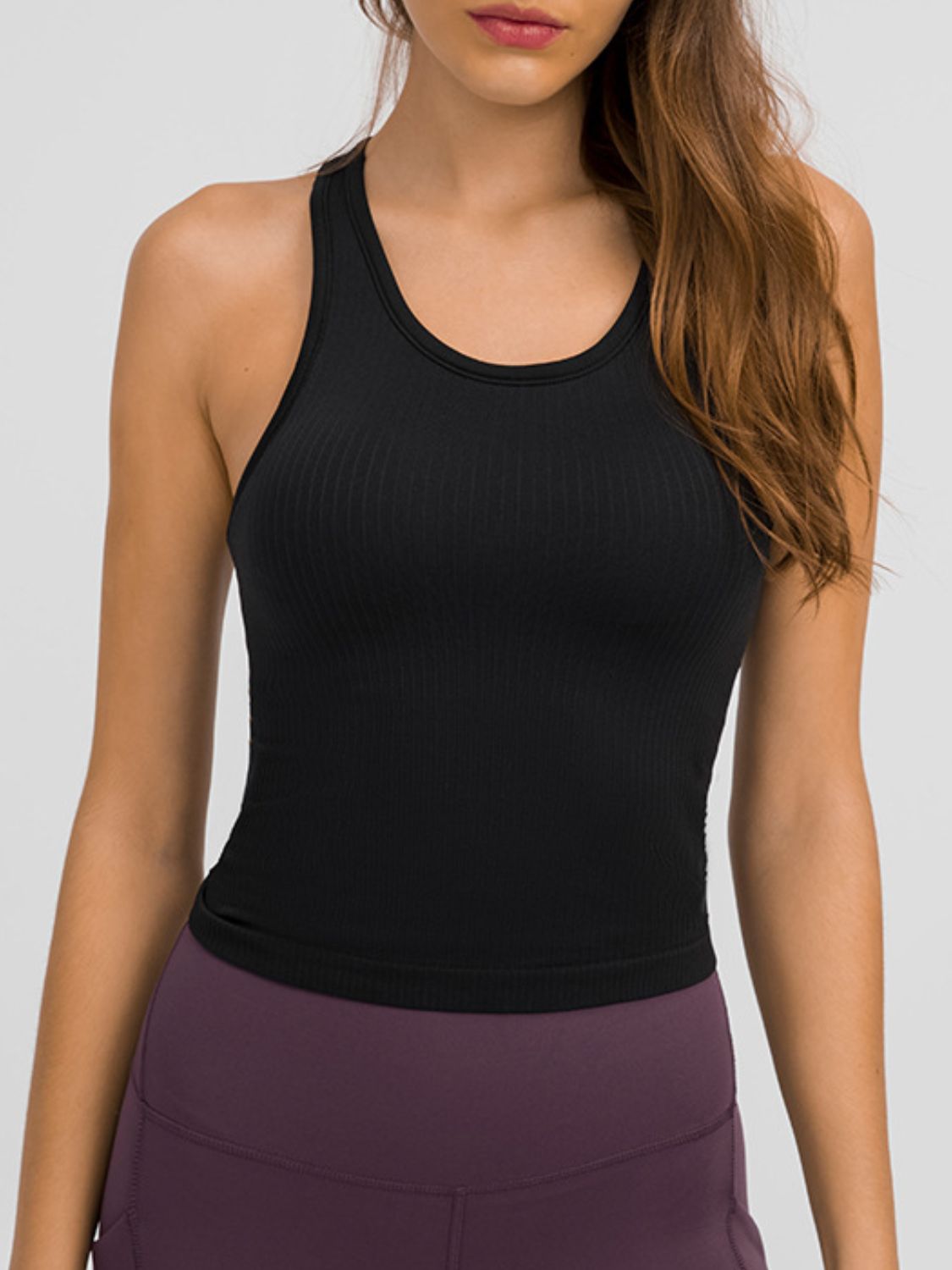 Round Neck Racerback Active Tank - House of Cardwell