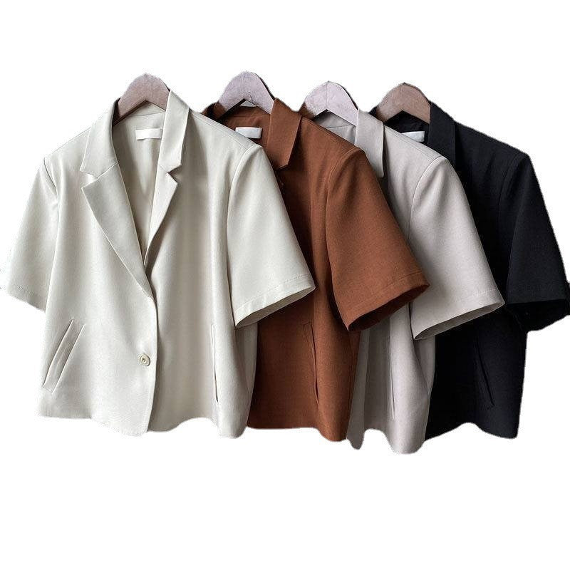 Draping short casual small suit top - House of Cardwell
