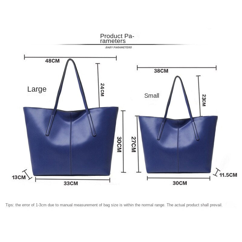 Luxury Leather Handbags Ladies Bags Designer Large Capacity Totes Ladies One Shoulder Crossbody Bags High Quality Shopping Bags - House of Cardwell