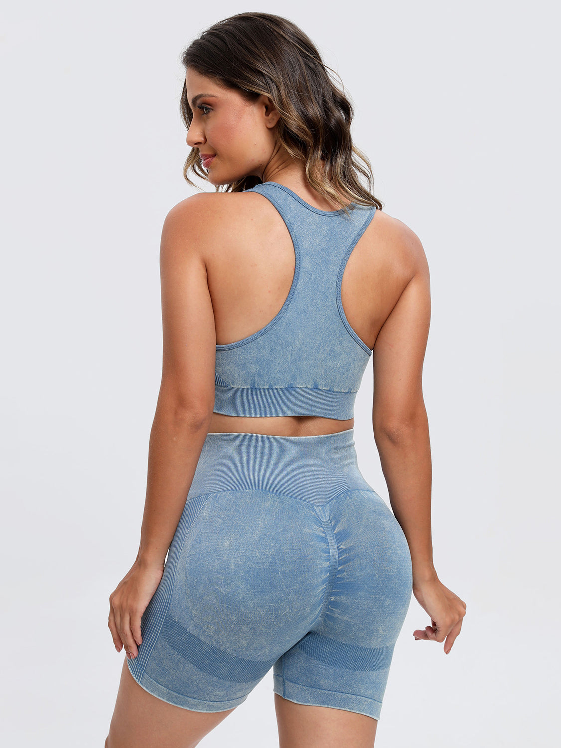 Scoop Neck Wide Strap Top and Shorts Active Set - House of Cardwell