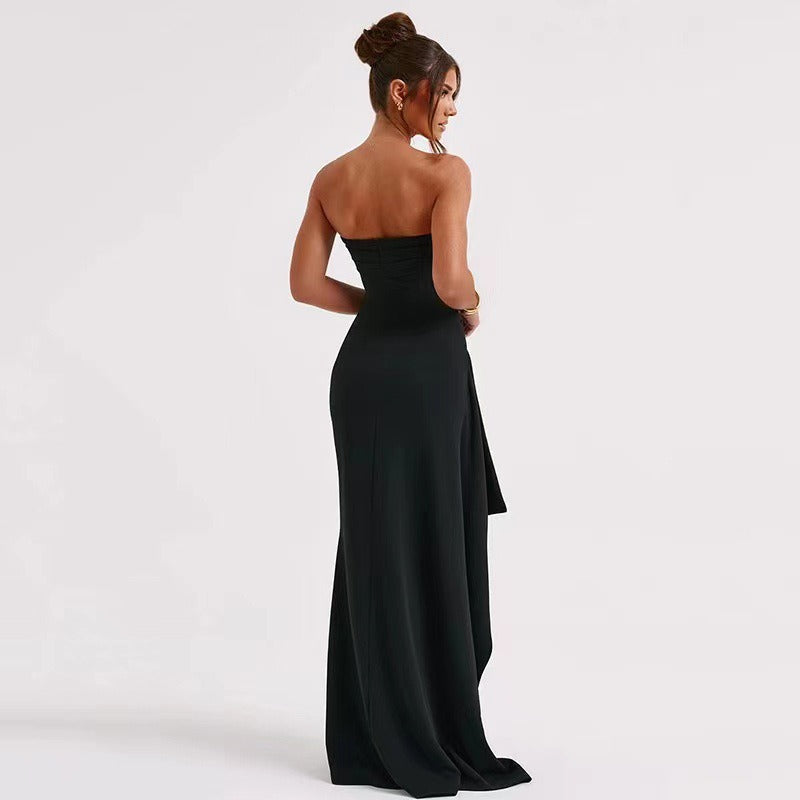 The H.O.C. Backless Straight-Neck Strapless Sexy Evening Party Dress eprolo
