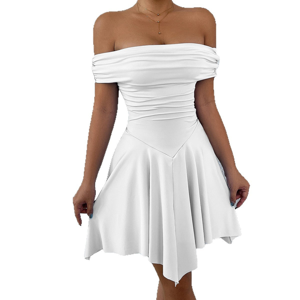 My Summer Vibe Tube Top Shoulder-Baring Fitted Dress eprolo
