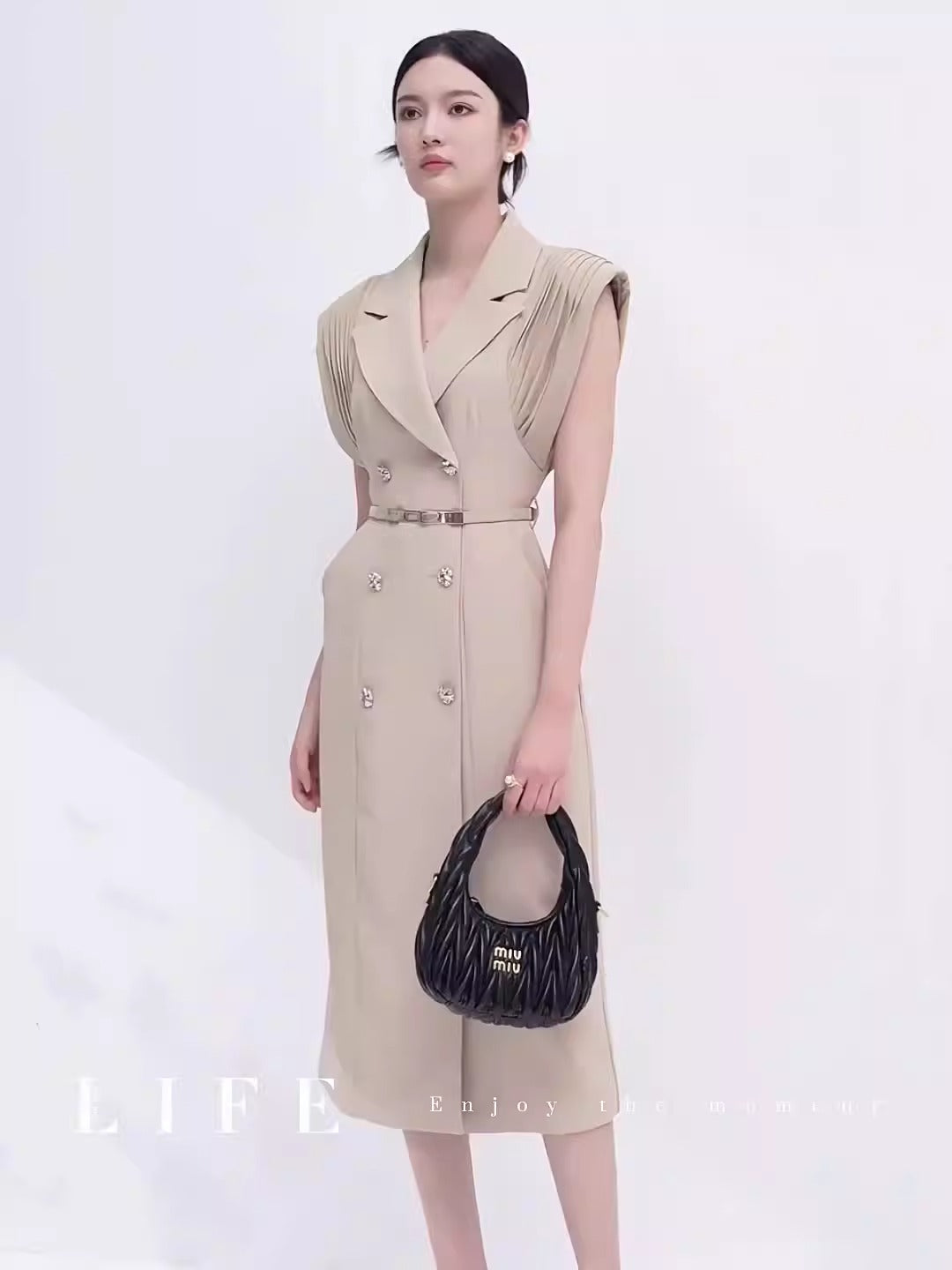 Commuting temperament, professional femininity, light luxury waist dress for women - House of Cardwell