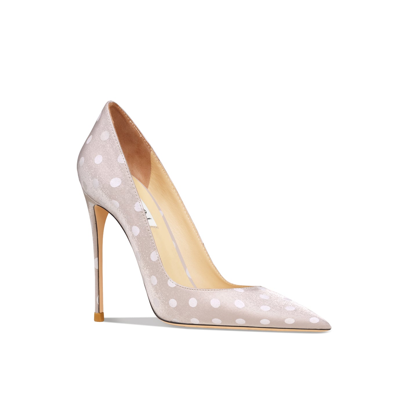 Leather Black Polka Dot High-Heeled Shoes With Thin Heels New French Sexy Satin Banquet Dress Single Shoes - House of Cardwell