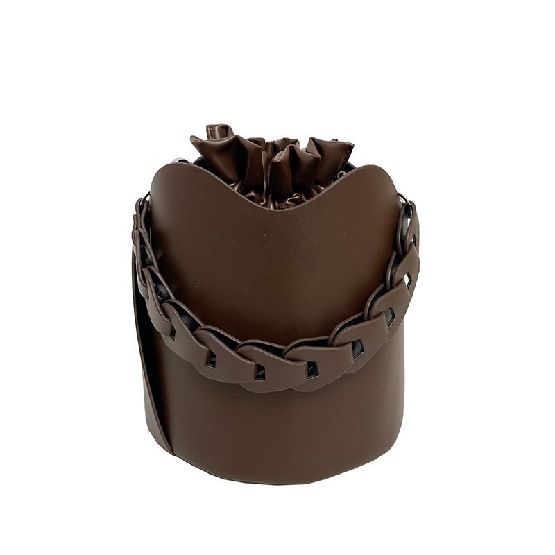 Pure Color Bucket Bags for Ladies 2024 Vintage Style Designer Handbags Women Brand Alar Drawstring Tote Bags Bolsa Feminina - House of Cardwell