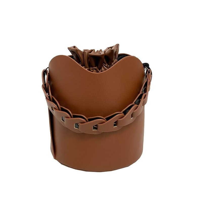 Pure Color Bucket Bags for Ladies 2024 Vintage Style Designer Handbags Women Brand Alar Drawstring Tote Bags Bolsa Feminina - House of Cardwell