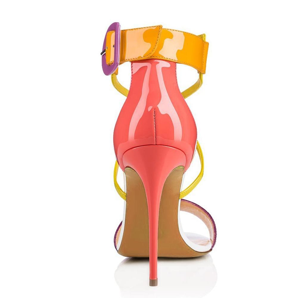 Chinese Handmade Colorful Sweet Prince Party Dress Shoes High Heels Womens Sandals - House of Cardwell