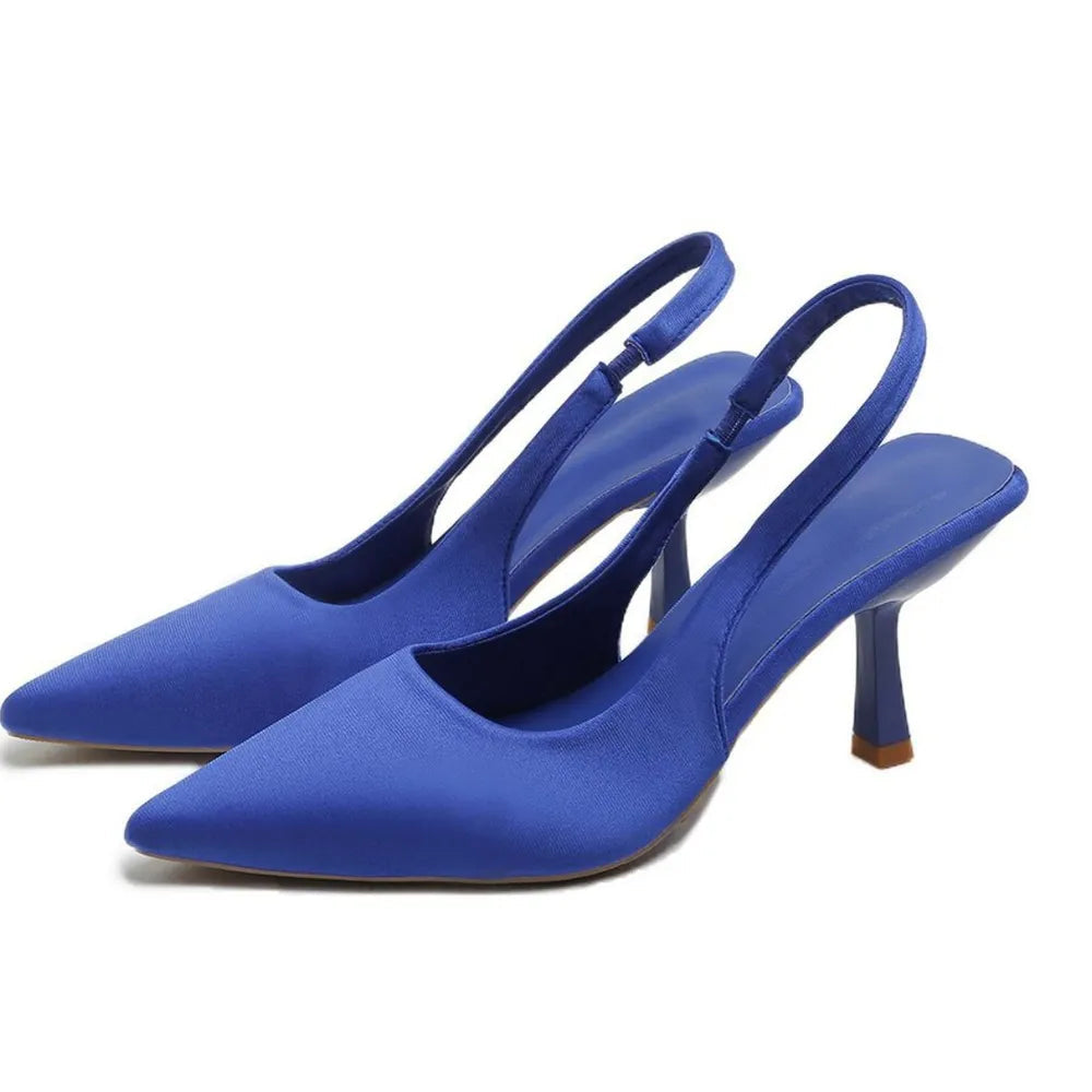 Point Toe Kitten Heel Slingback Pumps eprolo