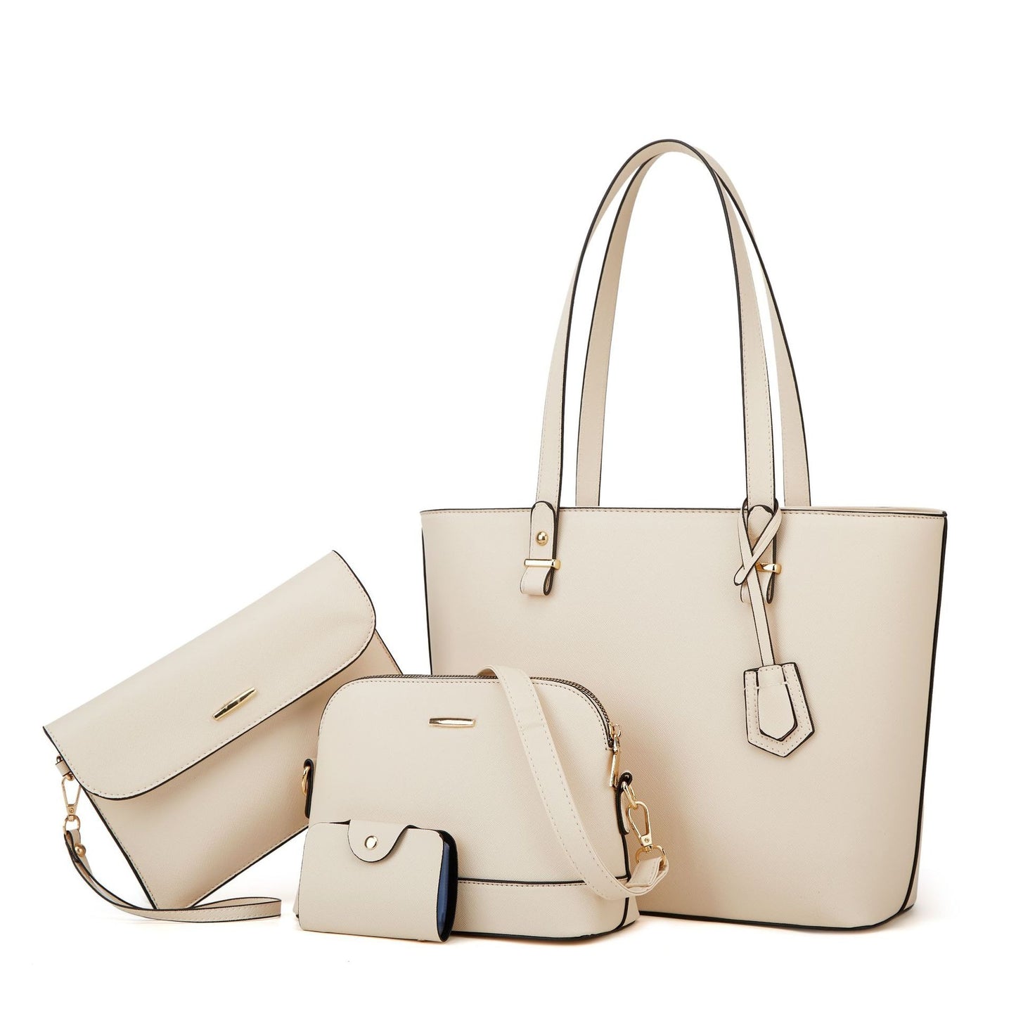 Trendy Women's Bag Retro Celebrity One Shoulder Handbag New High Capacity Fashion Cross Four Piece Set Mother Bag - House of Cardwell