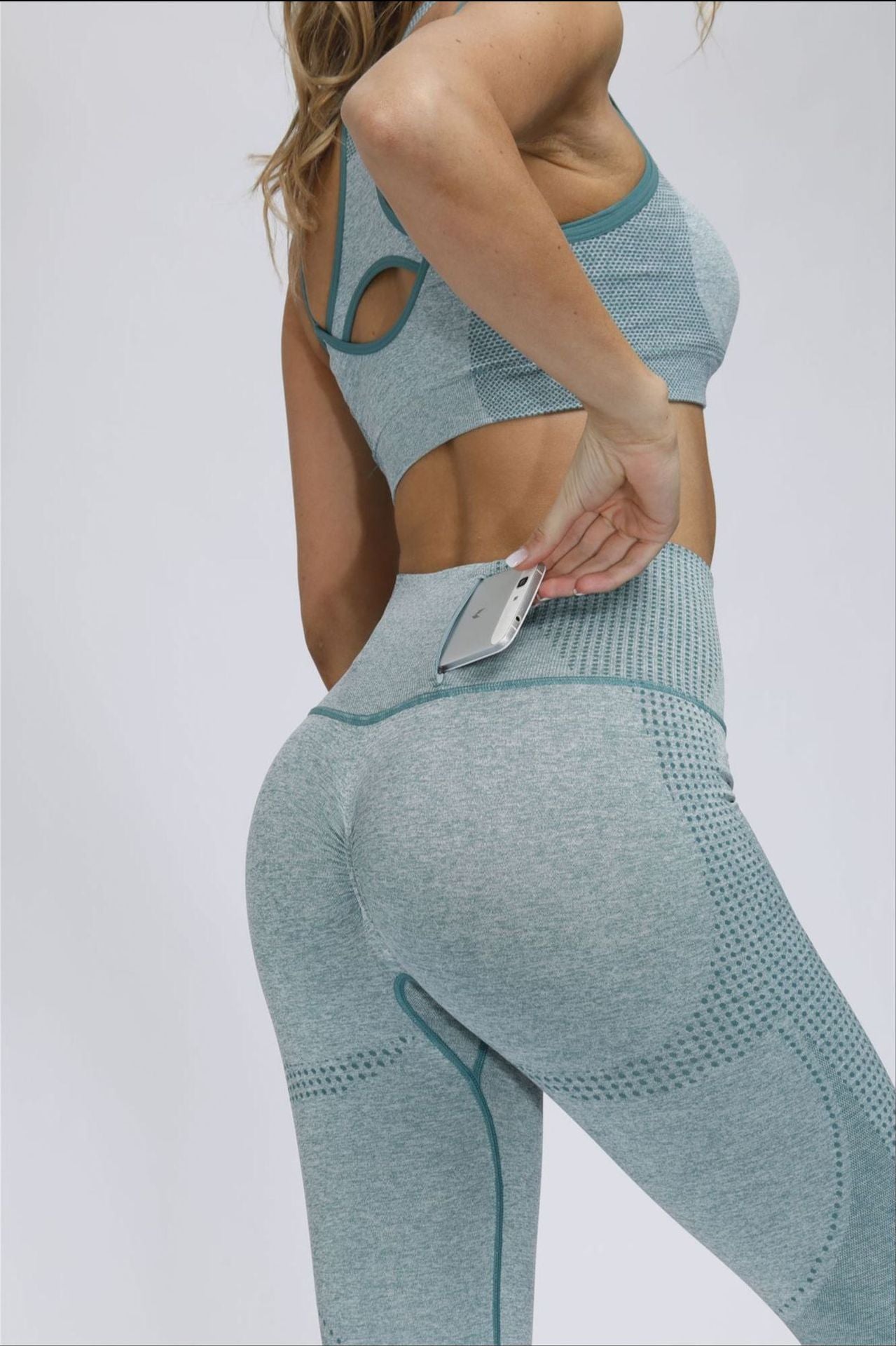 New V-neck Sportswear Yoga Suit Two Piece Bra & Legging Set eprolo