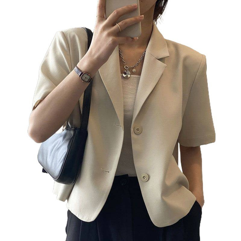Draping short casual small suit top - House of Cardwell
