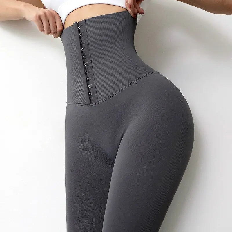 Pants High Waist Shapewear Corset Stretchy Tights Women Sports Push Up Running Fitness Leggings eprolo