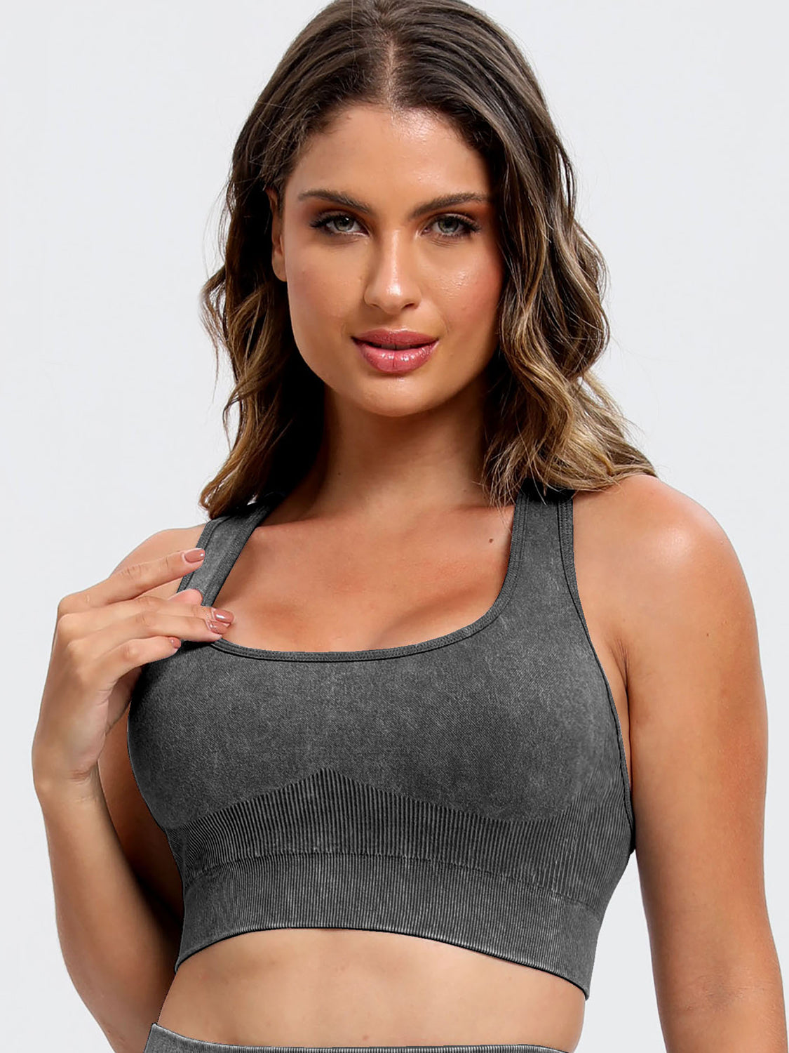 Scoop Neck Wide Strap Top and Shorts Active Set - House of Cardwell