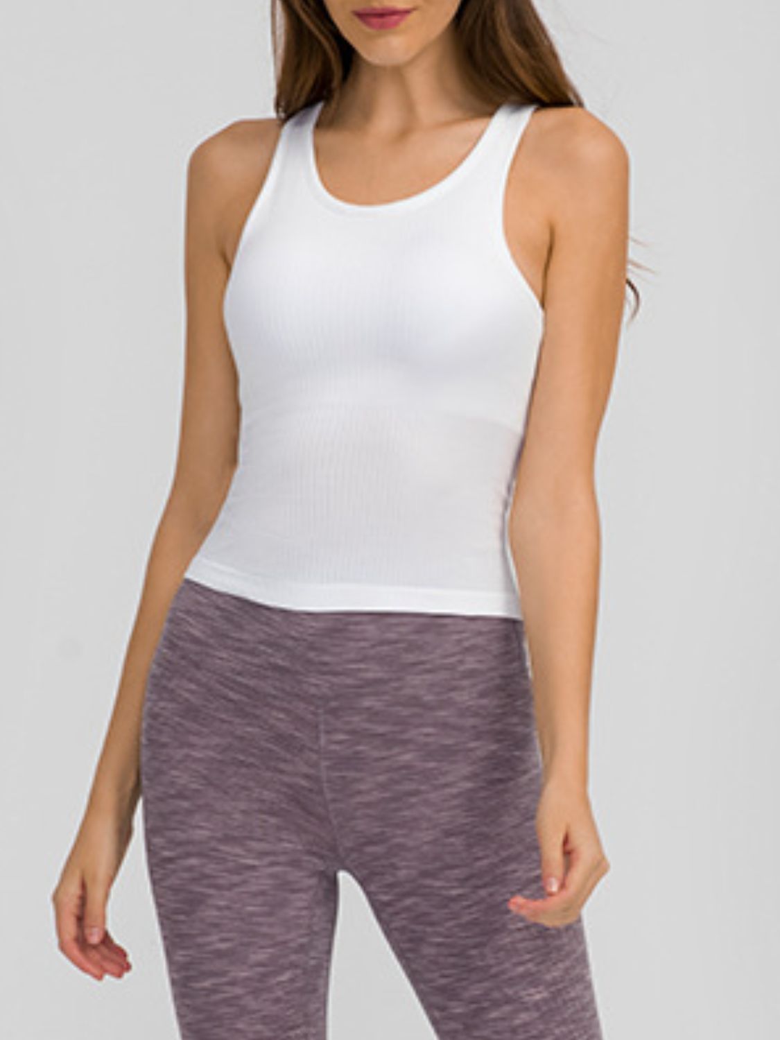 Round Neck Racerback Active Tank - House of Cardwell