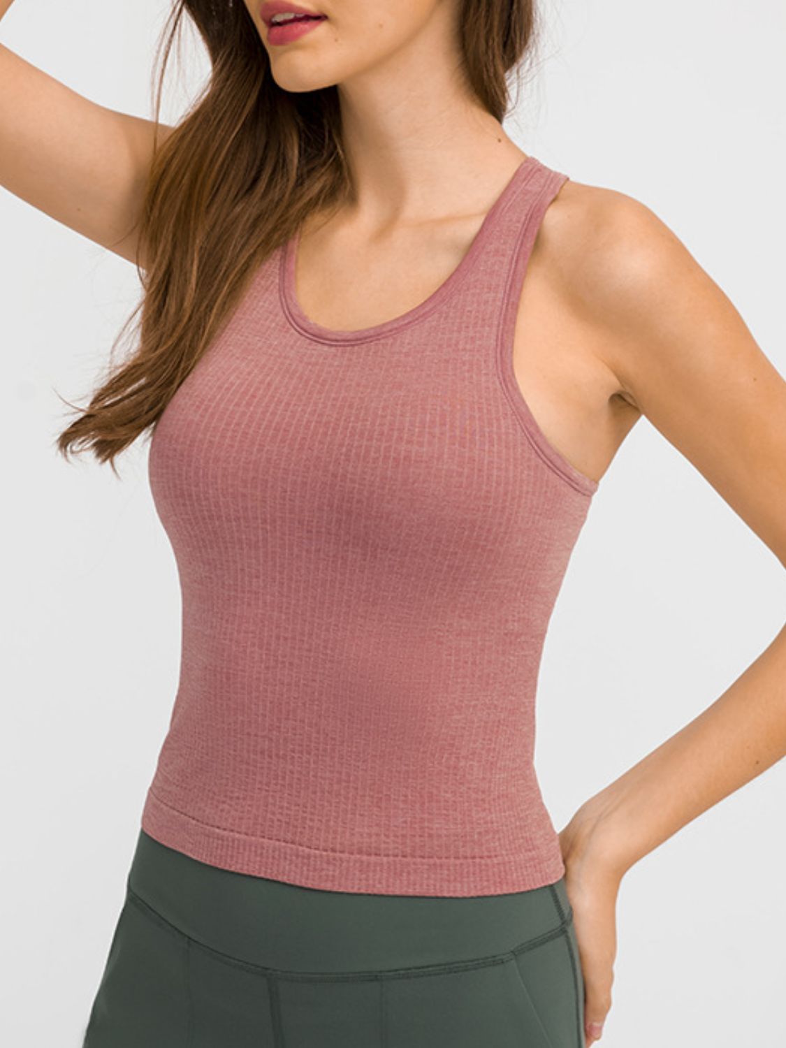 Round Neck Racerback Active Tank - House of Cardwell