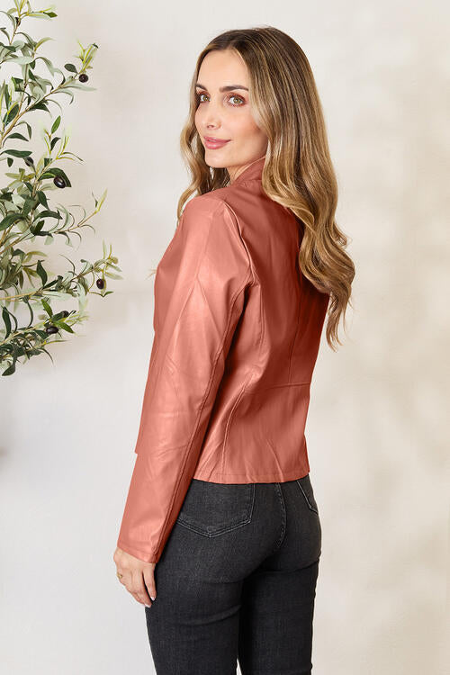 Mock Neck Zip Up Jacket - House of Cardwell