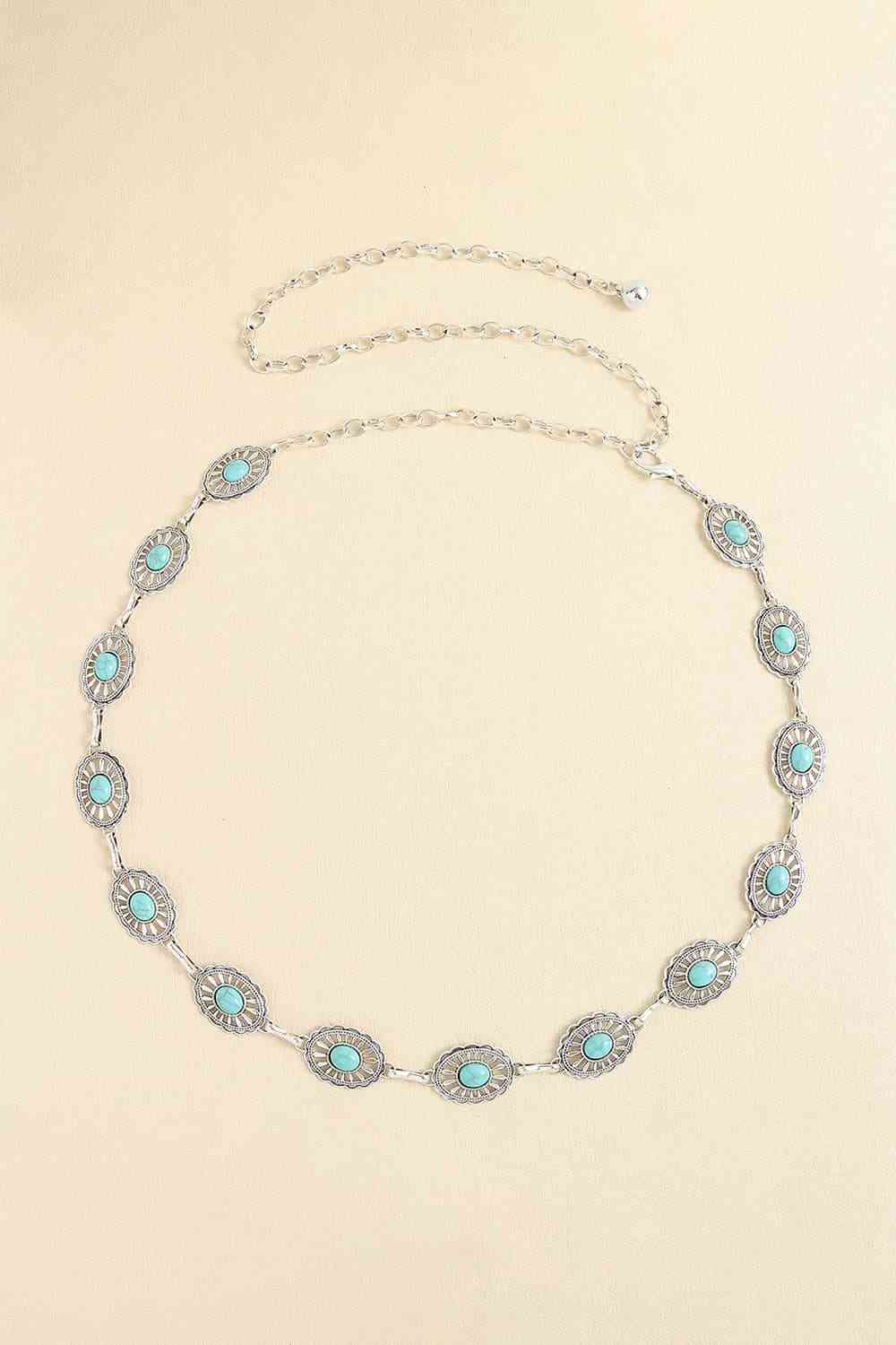 Vintage Turquoise Alloy Belt - House of Cardwell