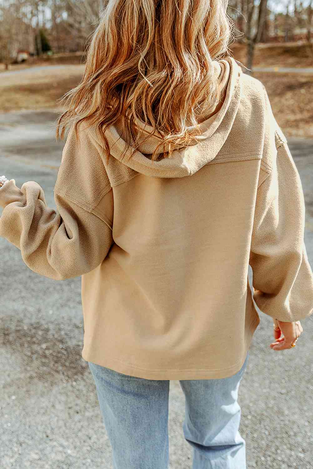Zip-Up Drawstring Hooded Jacket - House of Cardwell