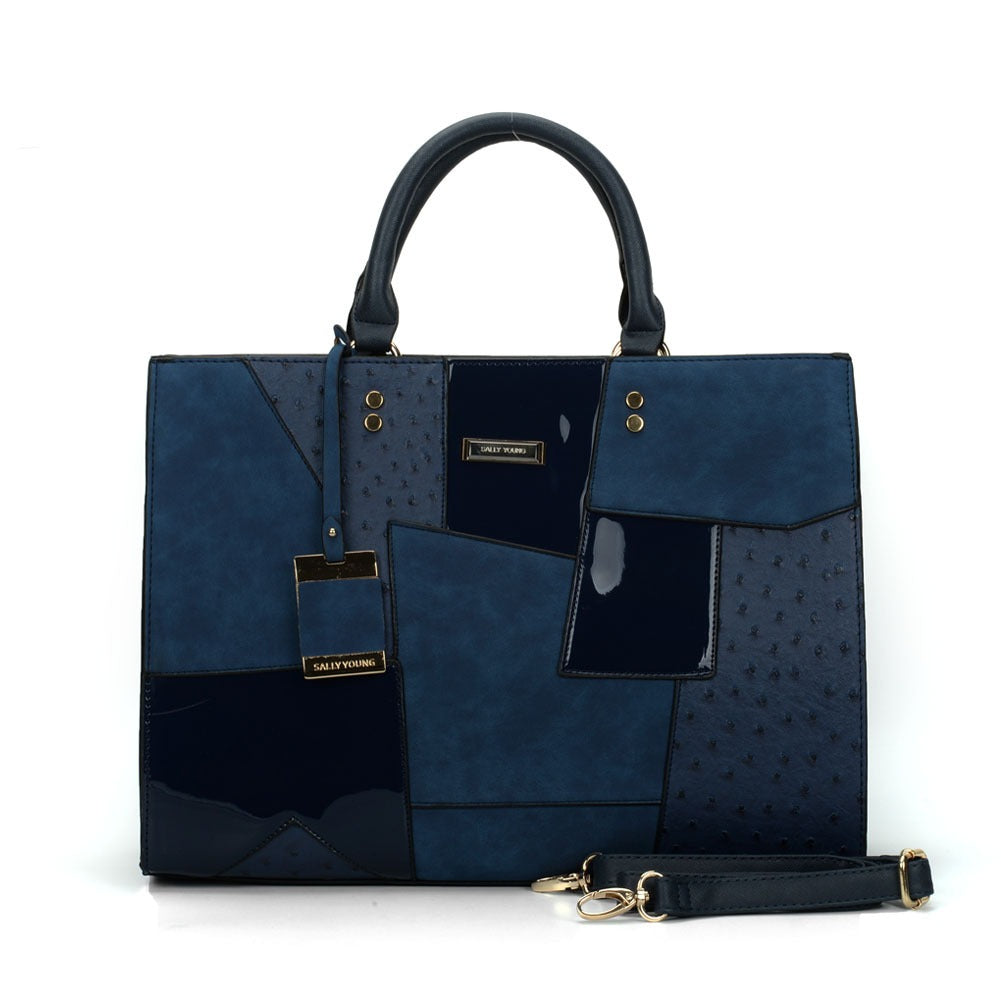 New Tote Bag Fashion One Shoulder Fashion Women's Bag Large Capacity Splice Handbag eprolo