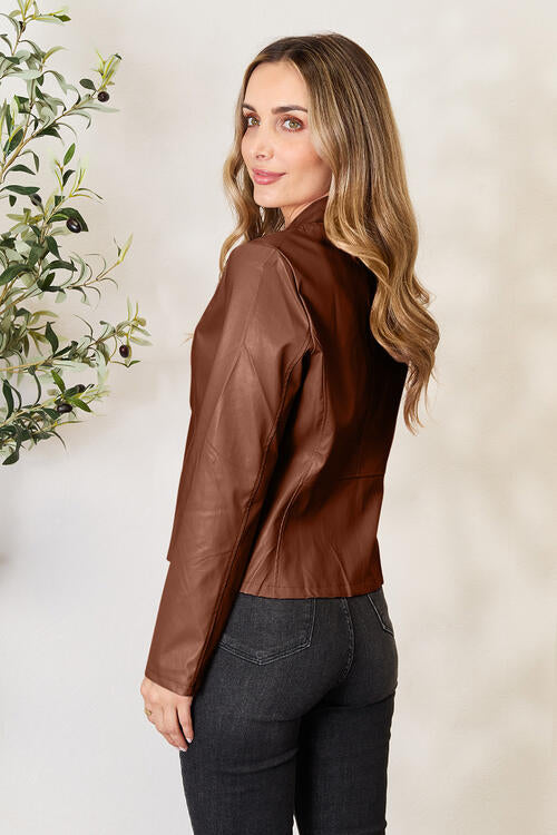 Mock Neck Zip Up Jacket - House of Cardwell