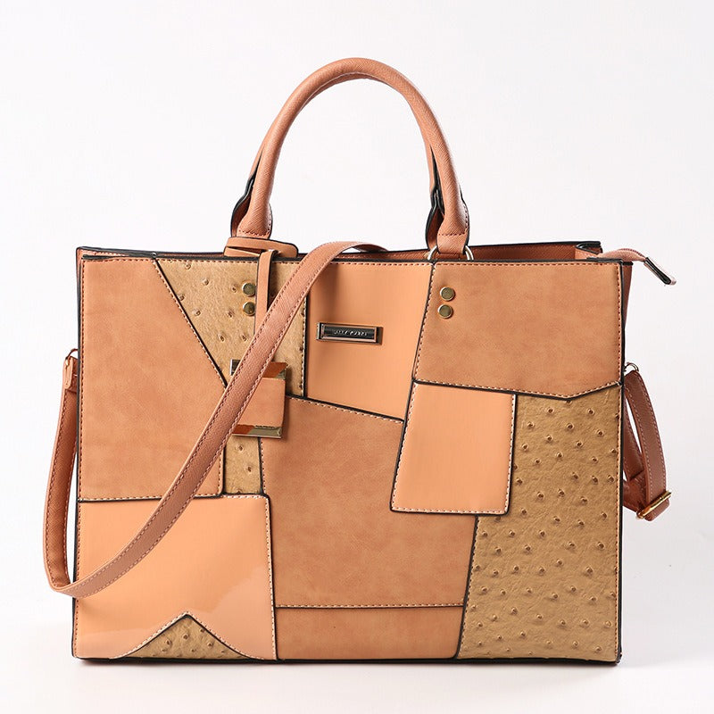 New Tote Bag Fashion One Shoulder Fashion Women's Bag Large Capacity Splice Handbag eprolo