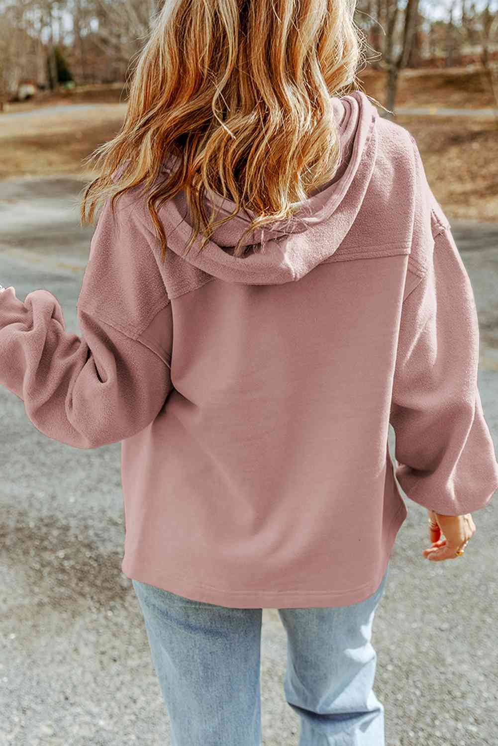 Zip-Up Drawstring Hooded Jacket - House of Cardwell