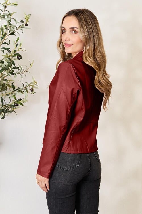 Mock Neck Zip Up Jacket - House of Cardwell