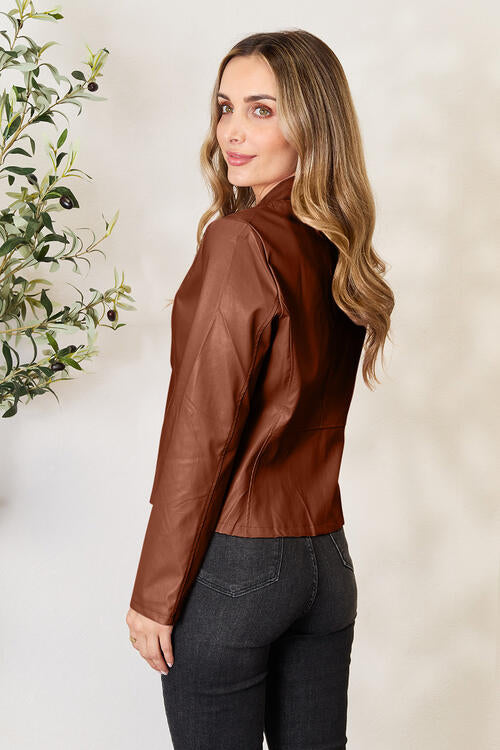 Mock Neck Zip Up Jacket - House of Cardwell
