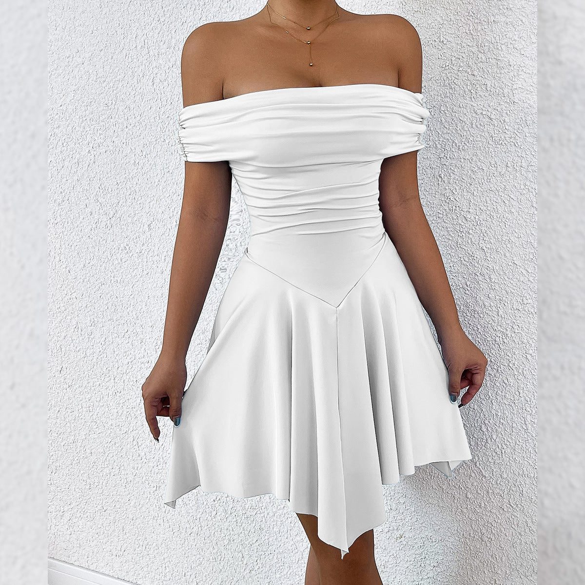 My Summer Vibe Tube Top Shoulder-Baring Fitted Dress eprolo