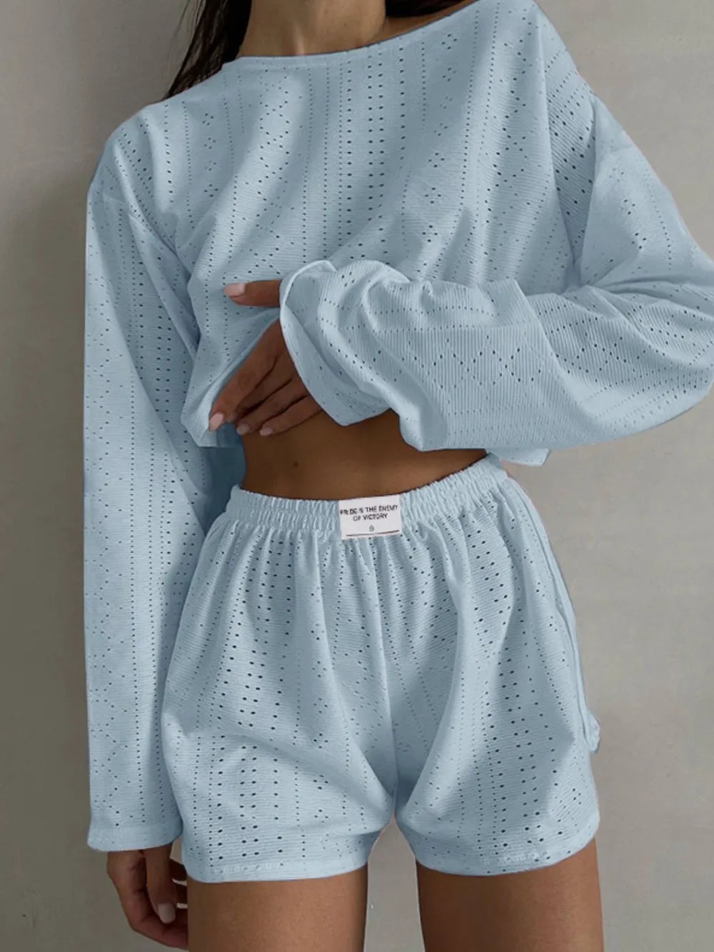 Endless Summer Loose Fitting Pullover Top and Shorts Set, casual and comfortable two-piece summer outfit

