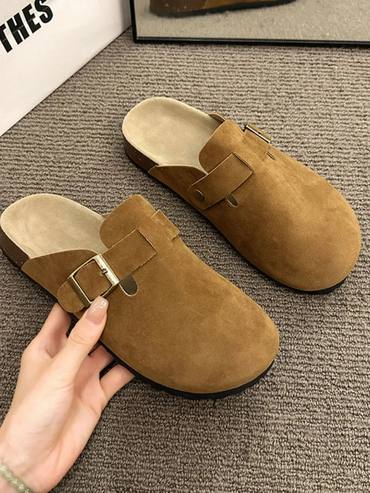 Round Toe Buckle Slip-Ons eprolo
