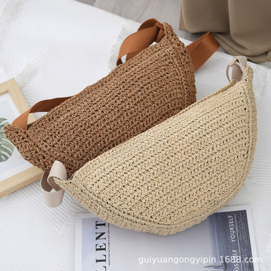 The Baja Crossbody Handmade Woven Dumpling Breathable Rattan Luxury Bag eprolo
