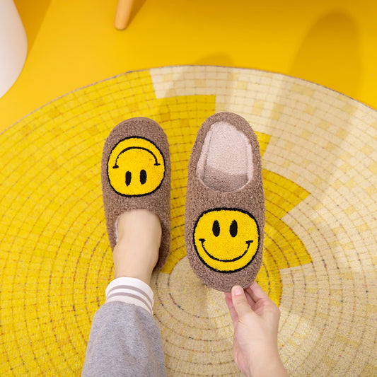 Melody Smiley Face Slippers - House of Cardwell