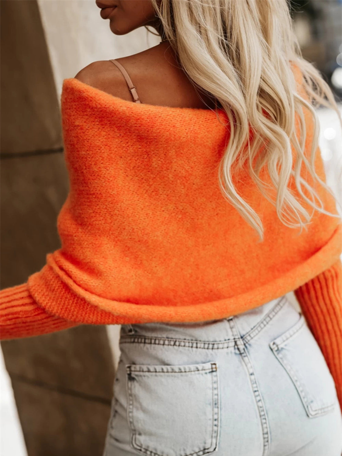 Long Sleeve Cropped Knit Top Trendsi