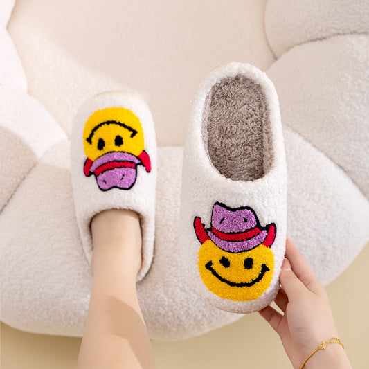 Melody Smiley Face Slippers - House of Cardwell