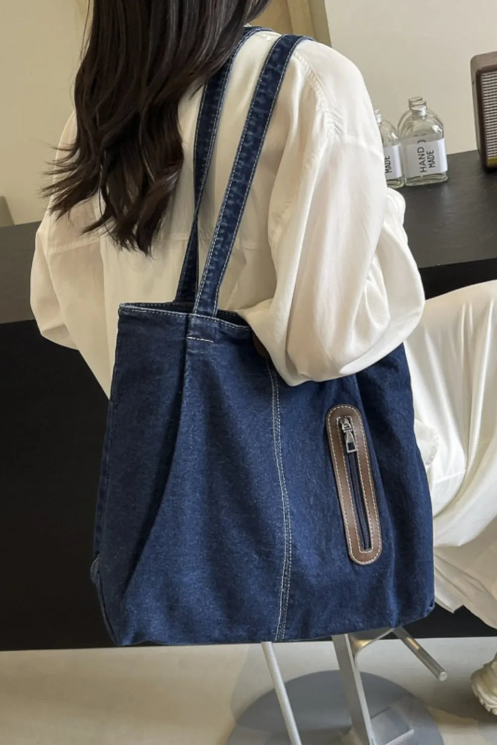 H.O.C. Medium-Size Denim Tote Bag eprolo