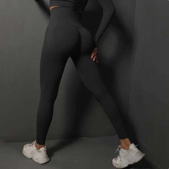 High waisted lifting buttocks, high elasticity, no awkward thread, peach buttocks women's yoga pants - House of Cardwell